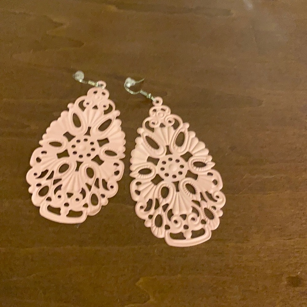 Pink earrings